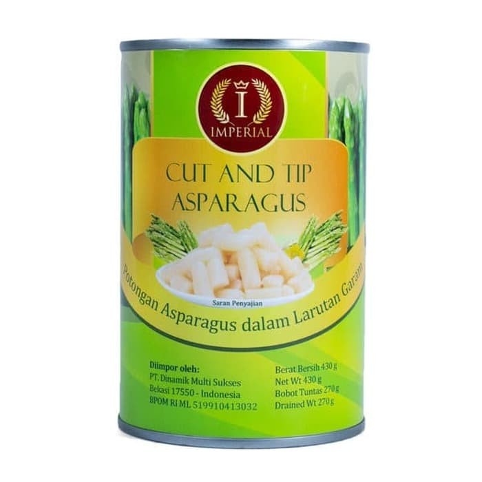 Imperial Cut And Tip Asparagus 430gr | Asparagus Kaleng