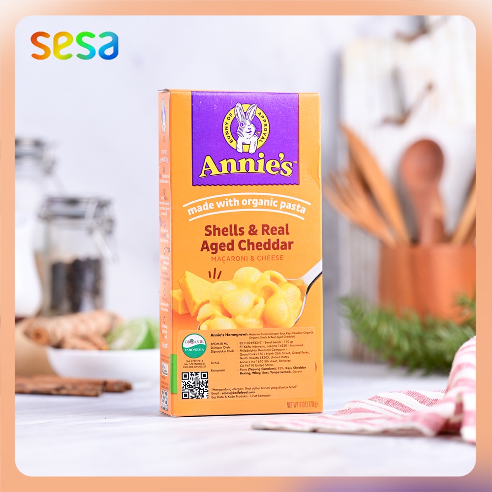 

Annie's - Macaroni and Cheese Shells & Real Aged Cheddar 170 g