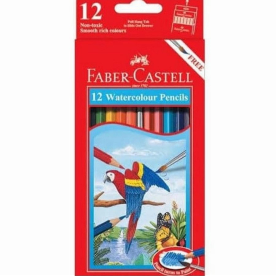 

Pensil Warna Watercolour FABER CASTELL 12 Warna