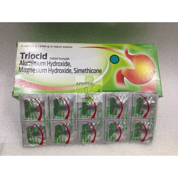 TRIOCID tablet obat maag lambung strip