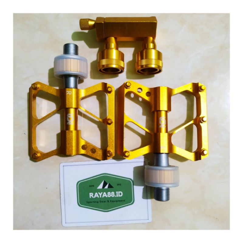 RAYA88 ION PEDAL SEPEDA LIPAT BEARING QR QUICK RELEASE INCLUDE BRACKET