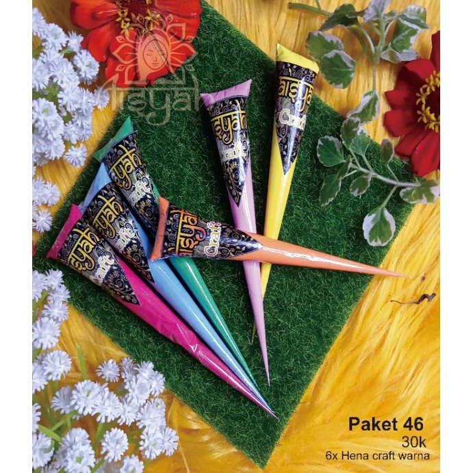 

Aisyah Hena paket 46 craft 6 warna