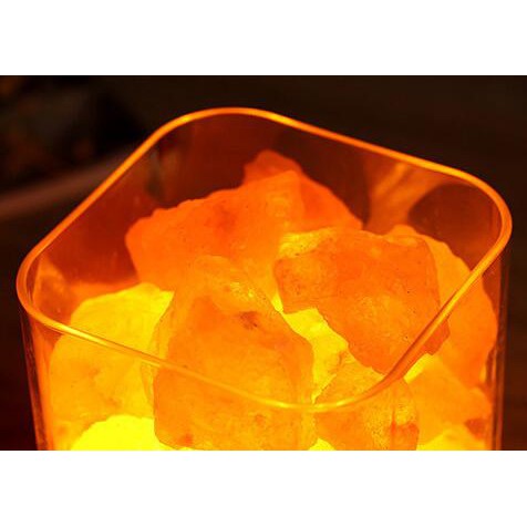 LED Crystal Salt Lamp - Lampu LED 7 warna Kristal Garam Himalaya