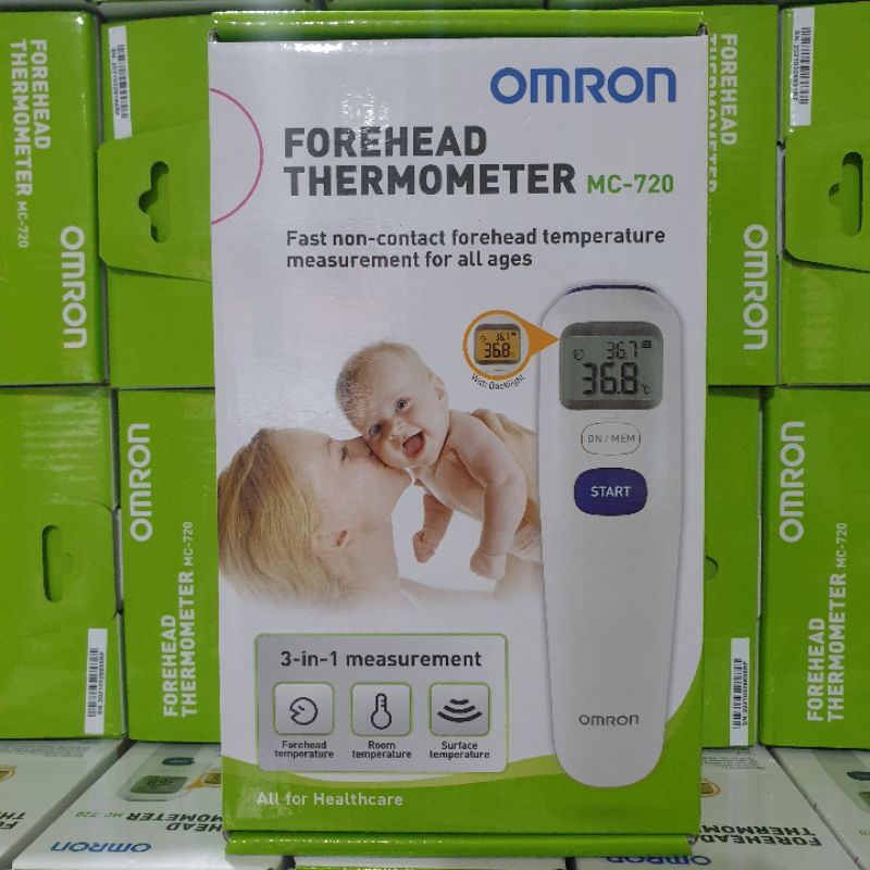 Termometer Digital OMRON MC-720 Thermometer Bayi Termometer Infrared Tembak Thermogun Termogun