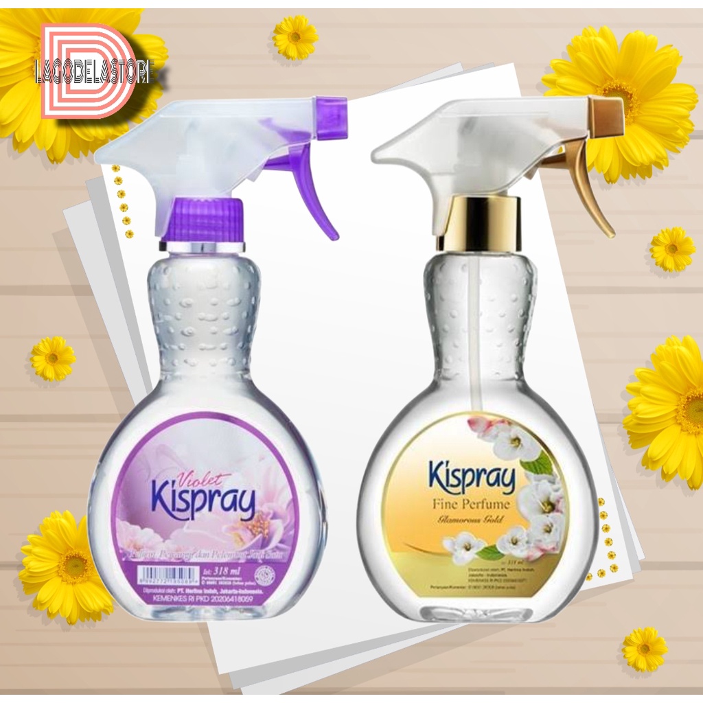 Kispray Gold Spray 318ml / Kispray Pelembut Pewangi Pakain