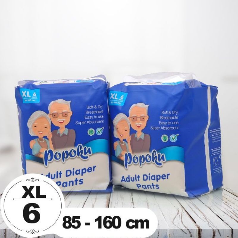 Popoku adult pants ukuran XL isi 6 celana