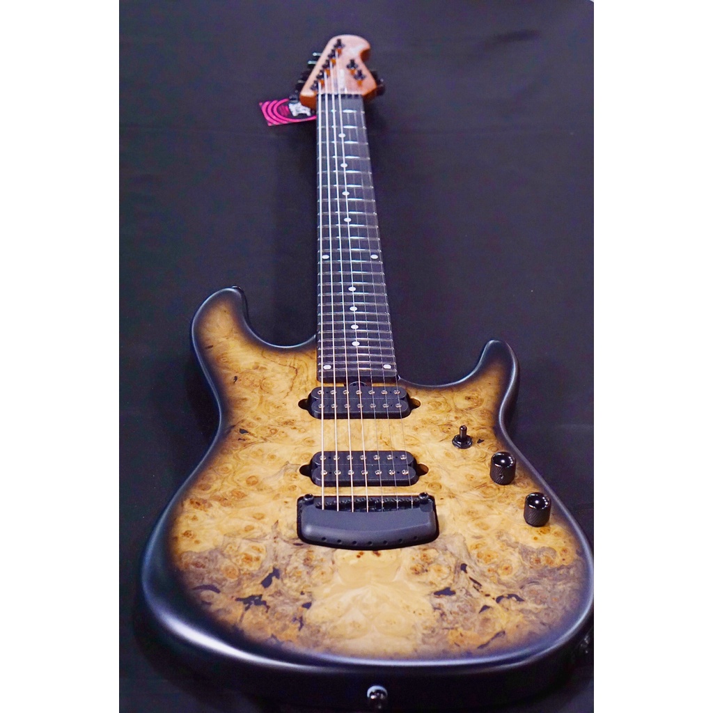 Ernie Ball Music Man Jason Richardson Signature Cutlass HH 7-String - Natural Buckeye Burl  S06066