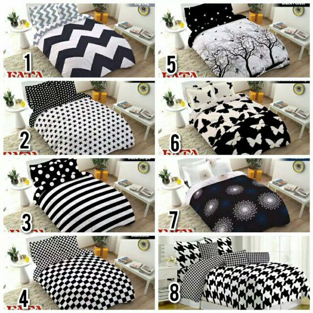 Fata Sprei Black Paris King/queen/single Size