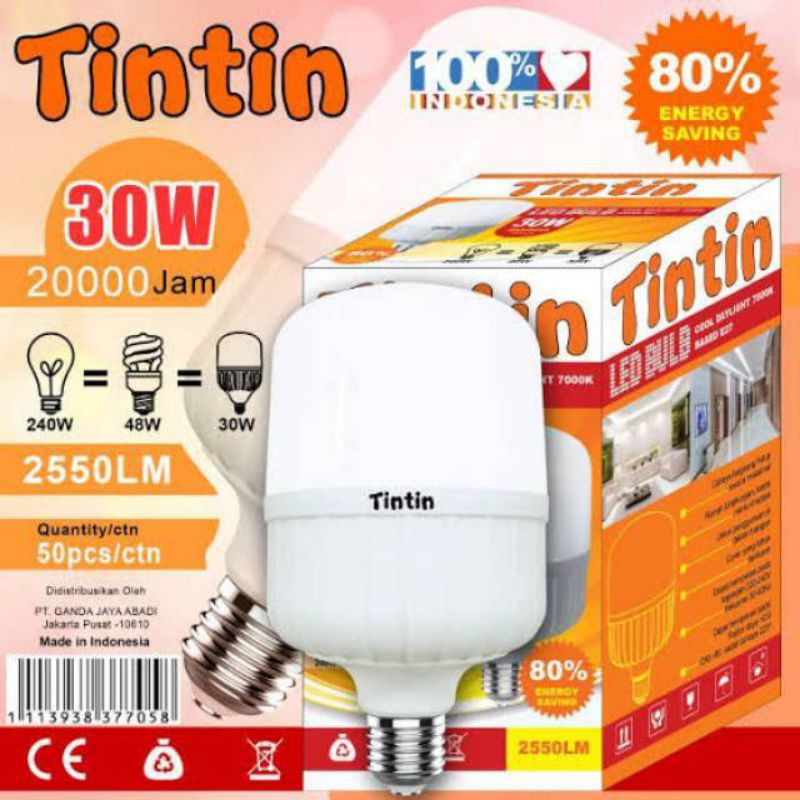 Lampu Tin-Tin Led Murah Bolam5w/5Watt/10w/10Watt/15w/15Watt/20w/20Watt