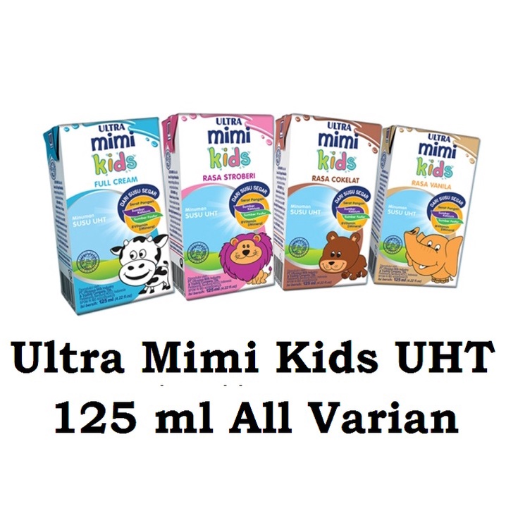 

Susu Ultra Mimi Kids UHT 125 ml All Varian - UltraMimi