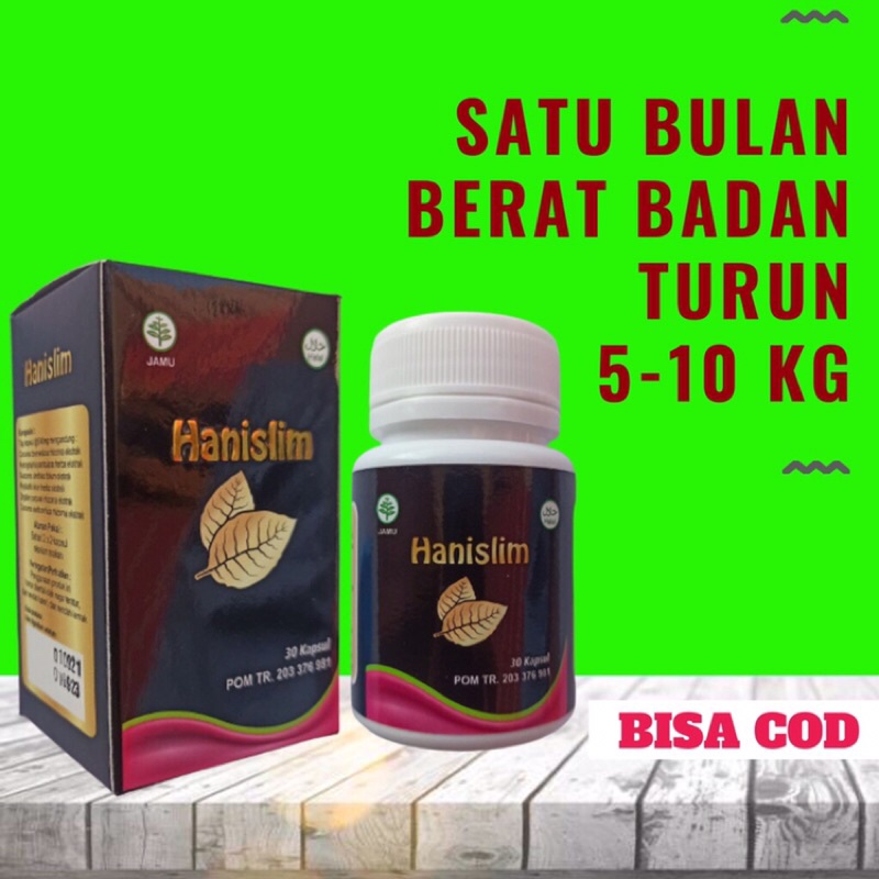Hanislim Obat Pelangsing Penurun Berat Badan Dewasa Penahan Nafsu Makan Pembakar Lemak pelangsing ba