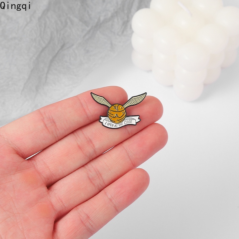 Bros Pin Enamel Desain Golden Snitch I Open At The Close Magic Spells Harry Magic Untuk Hadiah Anak