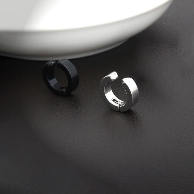 【COD】Anting Magnet Tanpa Lubang Telinga Palsu Bahan Titanium Steel