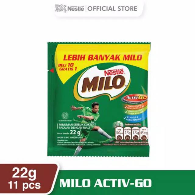 

Milo Sachet 22gr x 11