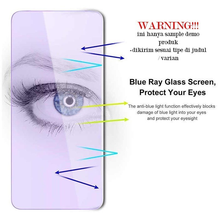 TEMPERED GLASS BLUE RAY OPPO K3 - SCREEN GUARD PROTECTOR