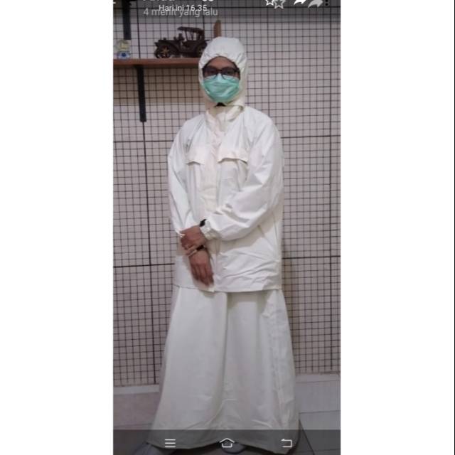 Atasan & Rok Hazmat bahan Taslan