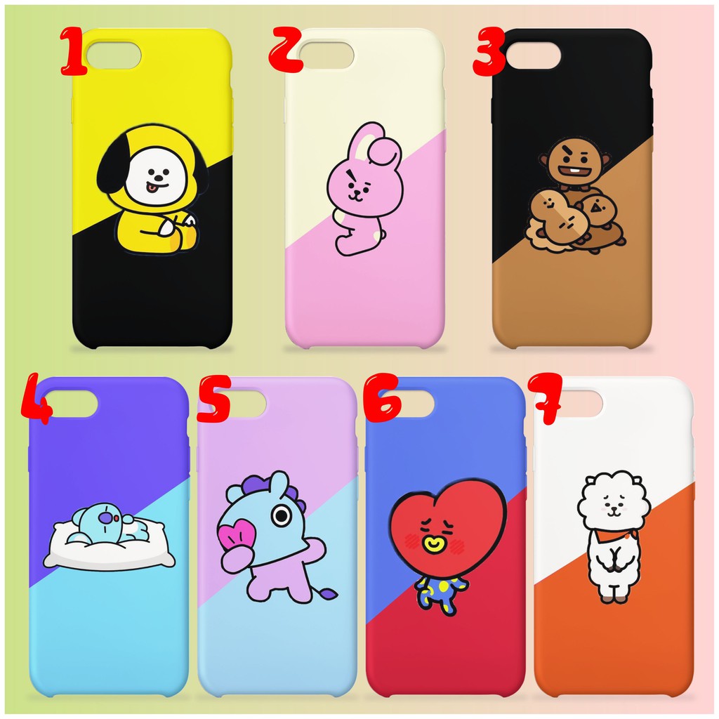 CASE HP CUSTOM KPOP BTS BT21 BANGTAN BOYS (VIVO IPHONE