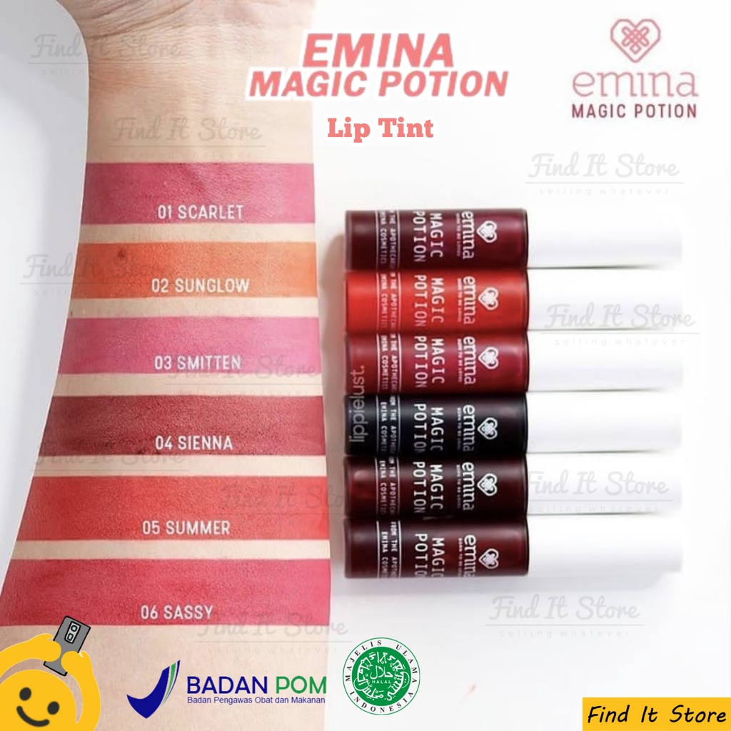 Emina Magic Potion Lip Tint | Liptint | BPOM | Water Liptint | Original