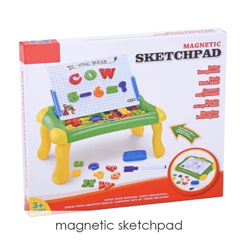 Papan Tulis Anak Magnetic Sketchpad // Papan Tulis 2in1