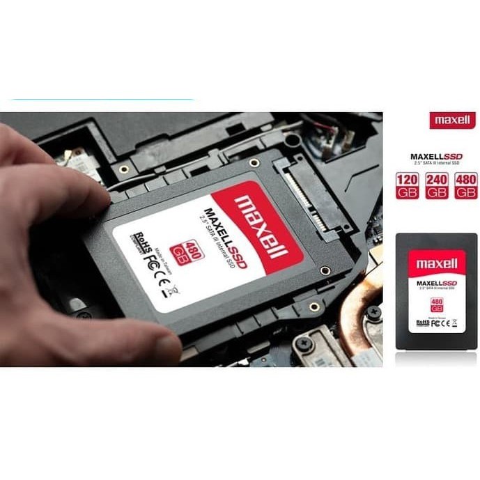 SSD MAXELL 120GB SATA III Read : Up To 500 MB/s MANTAFF OK