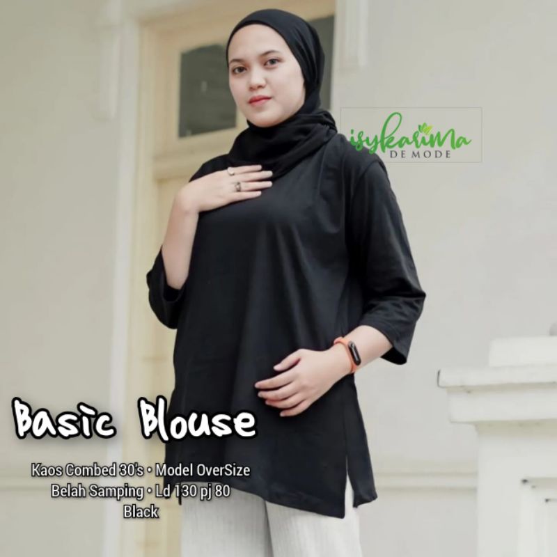 Basic Blouse Oversized/Atasan Kaos Super Jumbo  XXXL