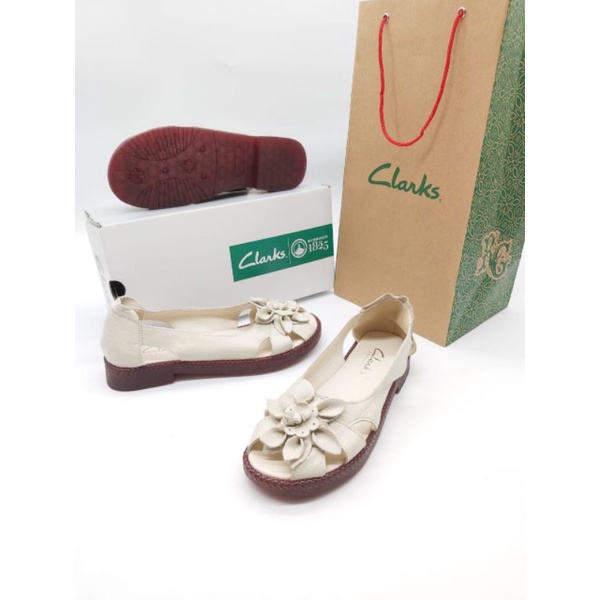 Sepatu Clarks flat RG-7961 / Clarks wanita flat