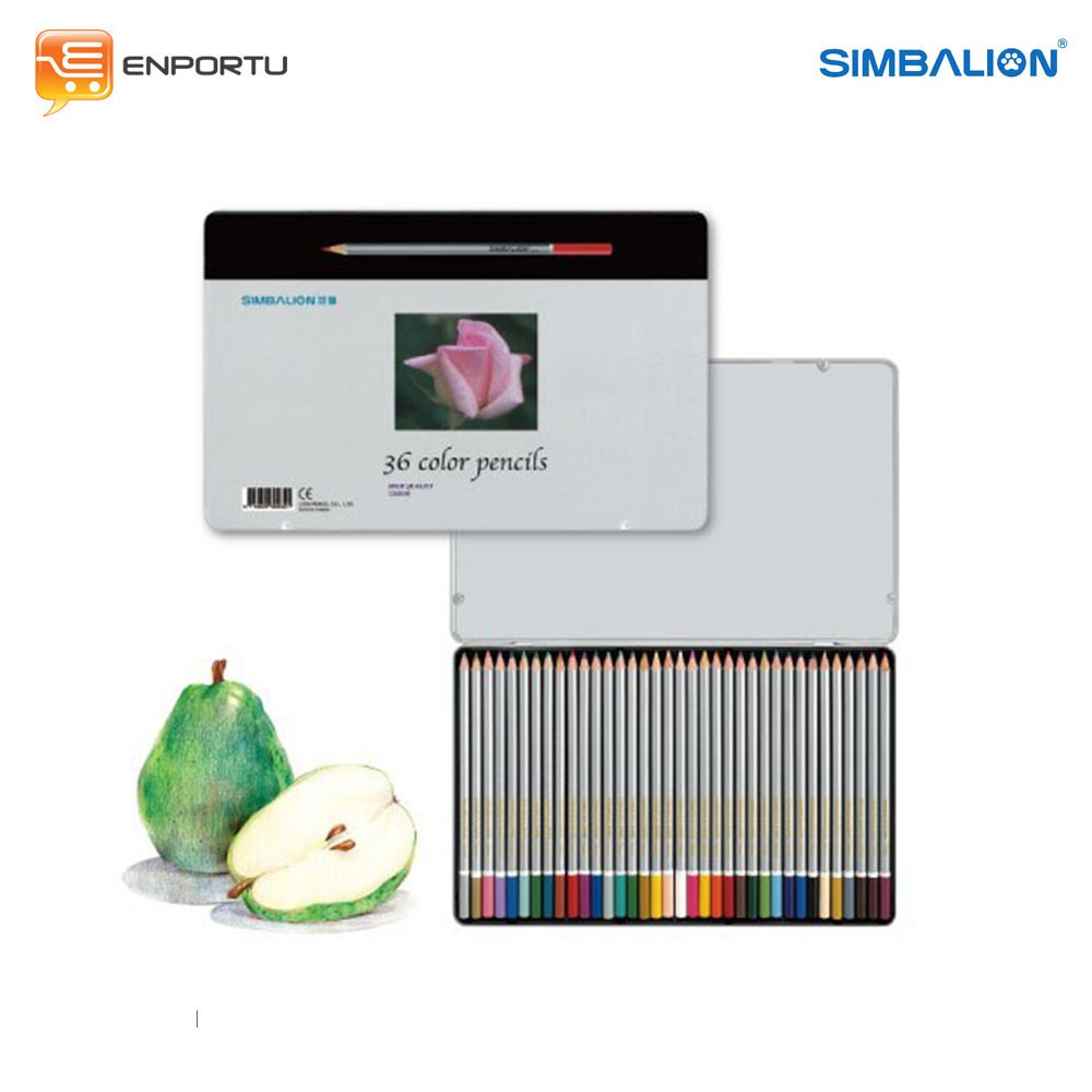 

Simbalion Pencil Color metal box 36 Colors - Pensil Warna C3600