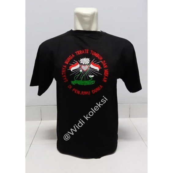 Kaos sh teratai bordir lengan pendek