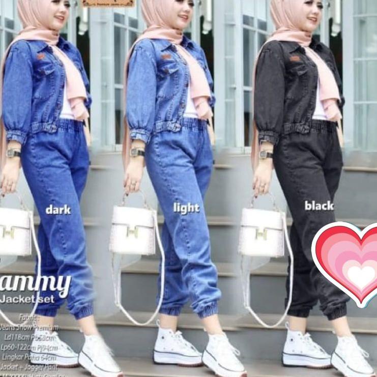 Model Baru.. TAMMY JACKET SET CELANA JOGER