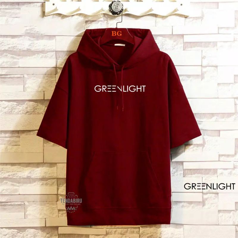 sweater hoodie lengan pendek pria wanita