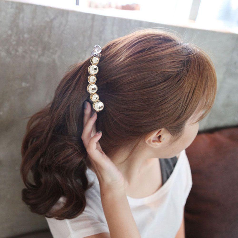 Agustina Hair Claw Gaya Korea Simple Untuk Gadis Lady Aksesoris Rambut Fashion Warna Solid Hair Clip