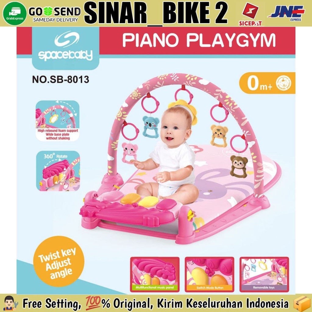 Baby Gym Musik Set SPACEBABY SB-8013 Piano PLYGYM Matras Mainan Piano