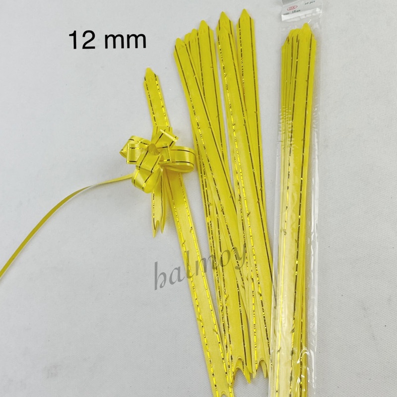 

PITA TARIK / SERUT LIST MAS 12 MM WARNA KUNING