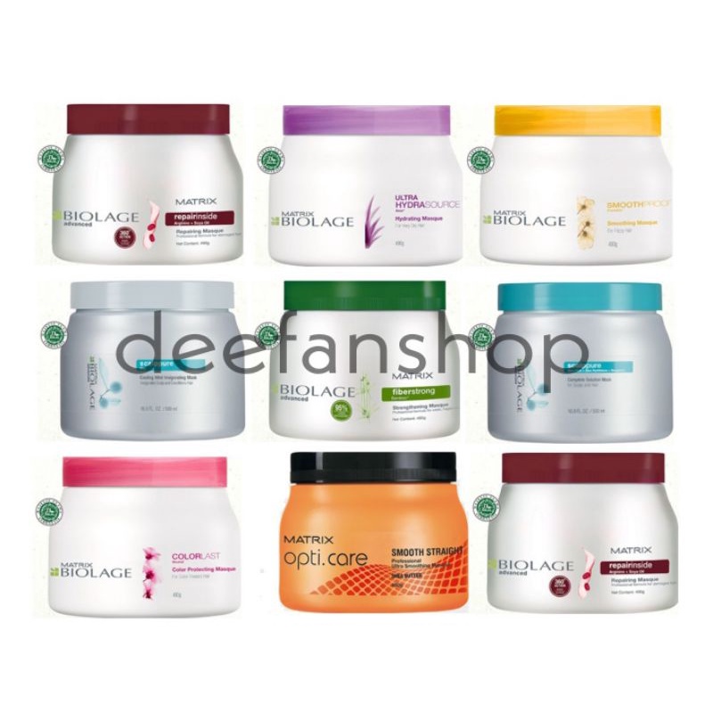 MATRIX BIOLAGE Masker Mint/Repairinside/Colorlast/Opticare/Sensoria