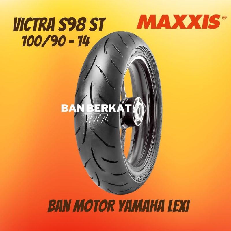 Ban Belakang Yamaha Lexi /  Maxxis Victra S98 ST Uk 100/90 Ring 14 Berkualitas Original