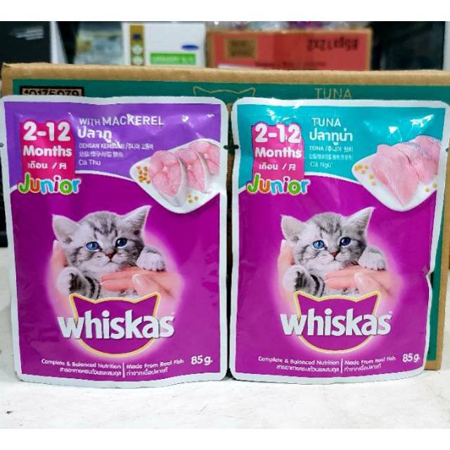 whiskas junior sachet / pouch 85gr Shopee Indonesia