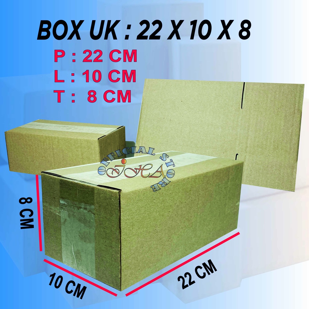 

box packing uk. 22x10x8 cm kerdus packing online murah