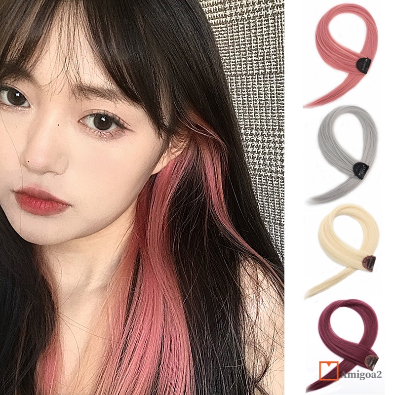 Wig Rambut Palsu Wanita Pemanjang Rambut Palsu Warna Jepit Aneka Desain AM2