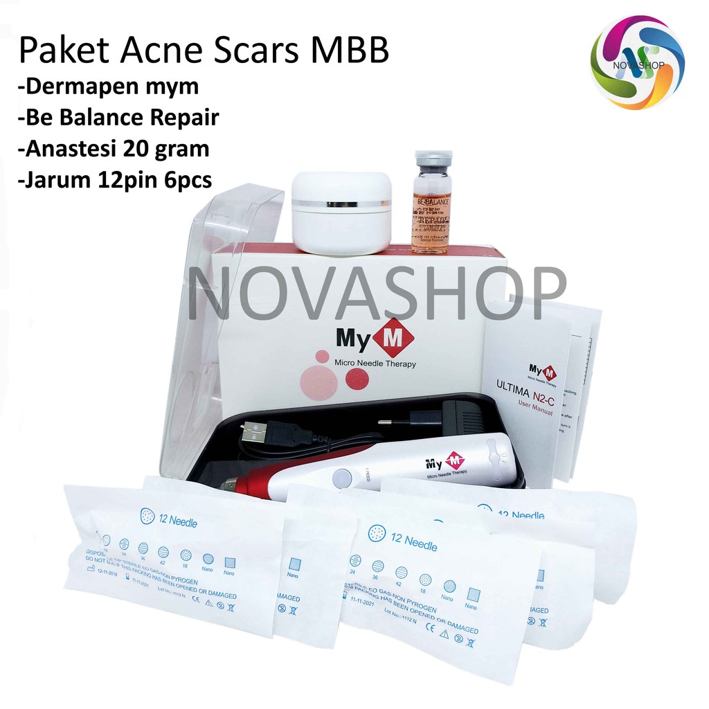 PAKET ACNE SCARS MTS BOPENG DERMAPEN