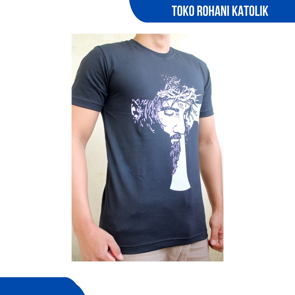 BAJU ROHANI KRISTIANI / KAOS ROHANI KATOLIK / T-SHIRT ROHANI PRIA WANITA / KAOS ROHANI GAMBAR YESUS