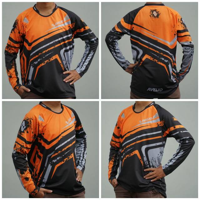 Avelio Jersey flank air jersey sepeda MTB keren dan nyaman baju sepeda bicycle bike shirt motor cros