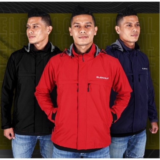 Jaket Motor Harian Terbaru Polos ELGANLO Original - Jacket Touring Pria Wanita Distro Jumbo Waterpro