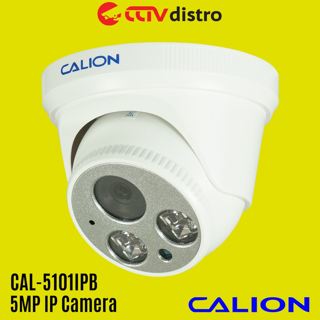 CCTV IP Camera Indoor Dome 5MP Infrared Night Vision &amp; PoE | Calion CAL-5101IPB