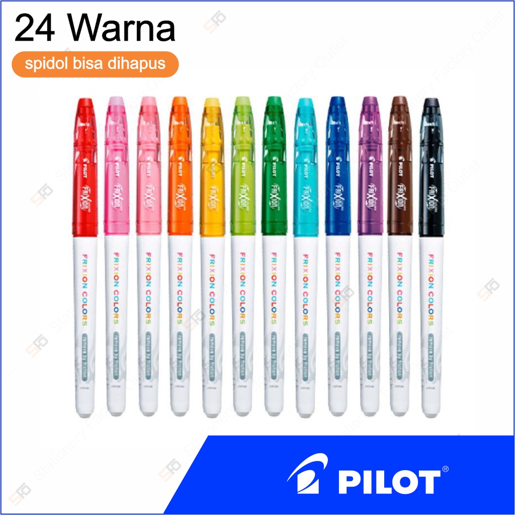 

Erasable Marker Pilot Frixion Colors - Spidol yang Bisa Dihapus - SFO Semarang Official