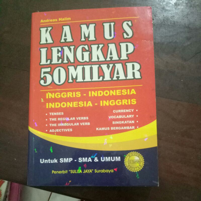 Buku Pelajaran Kamus Bahasa Inggris Indonesia - Indonesia Inggris-C