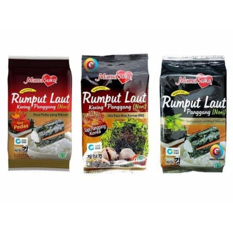 

rumput laut kering mama suka (Nori)