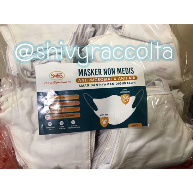 MASKER KAIN NON MEDIS ANTI BAKTERI DAN ANTI AIR