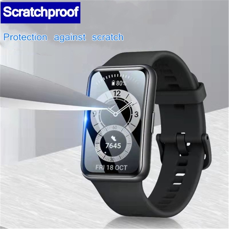 Cre 2pcs Film Pelindung Layar Smartwatch Untuk Fit 2