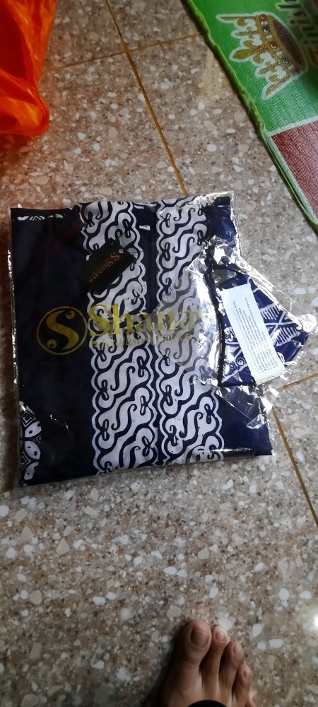 Shanaya Batik Tunik Cap Koin Zipper Depan  Ready Free Masker S M L Xl Xxl