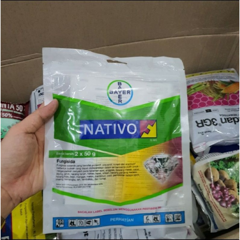 OBAT HAMA FUNGISIDA NATIVO DARI BAYER 1pax isi 100gr = 2 bgks @50gr